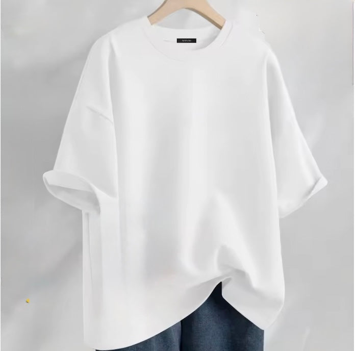 Oversized Cotton Blend T-Shirt – Premium Blank Streetwear Tee (Unisex, Print-Ready)