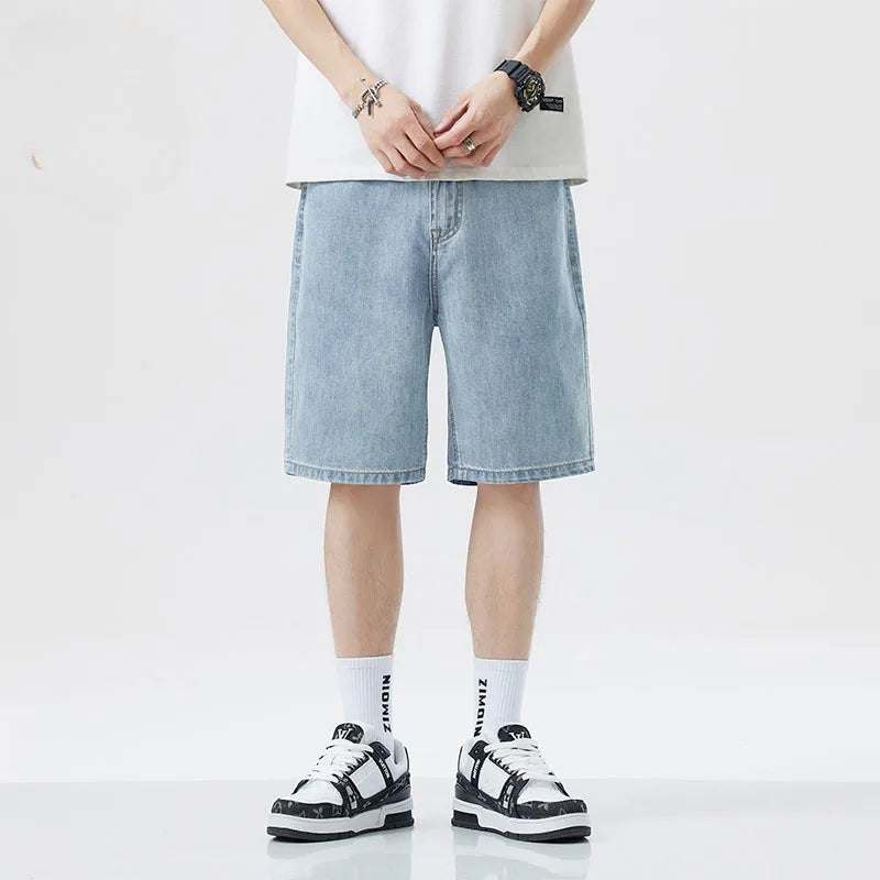 Men’s Denim Shorts – XL – Light Blue / Dark Blue