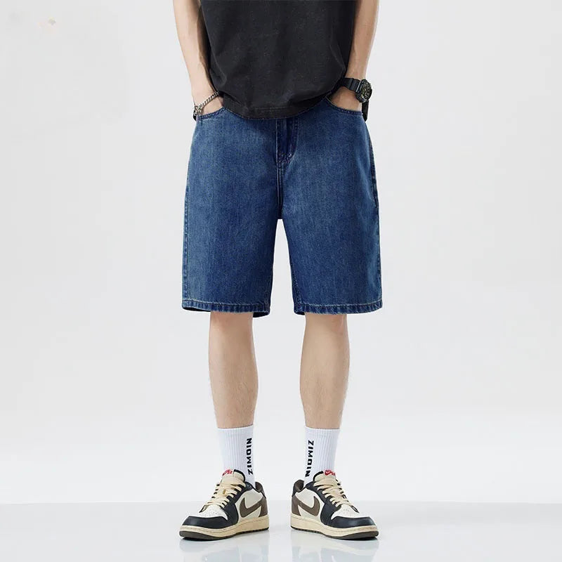 Men’s Denim Shorts – XL – Light Blue / Dark Blue
