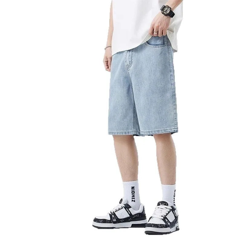 Men’s Denim Shorts – XL – Light Blue / Dark Blue