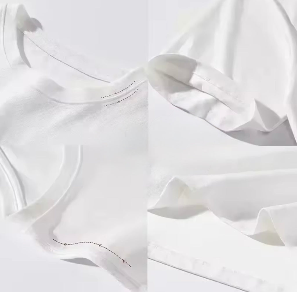 Blank White T-Shirt for Printing – Soft Cotton Unisex Tee for Heat Transfer & DIY Design