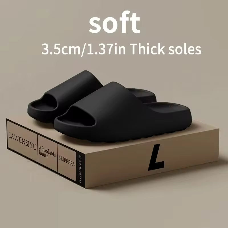 Cloud Comfort Slides - Thick Sole Cushioned Everyday Slippers