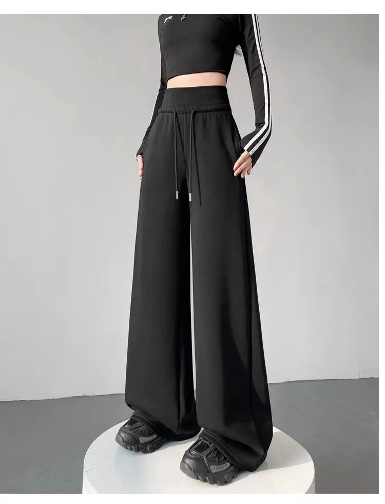 Women’s High-Waisted Wide-Leg Lounge Pants – Soft Relaxed Fit with Pockets